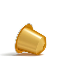 golden coffee capsule