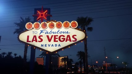 Welcome to fabulous Las Vegas Sign at night in 4K