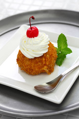 homemade fried ice cream