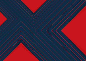Red and blue geometric texture background. Can be used for cover design, poster, advertising, banner.