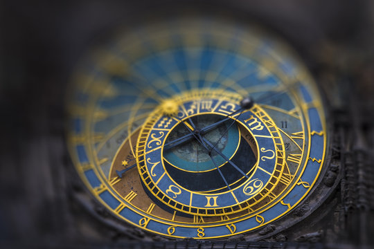 Astronomical Clock Orloj in Prague.