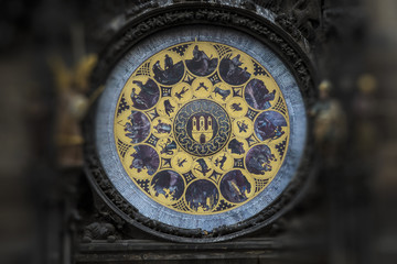Astronomical Clock Orloj in Prague.