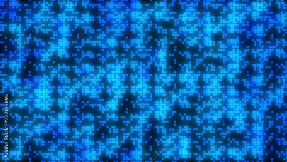 Aufkleber square blue flickering moving particle graphic animation background