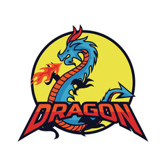 dragon logo for your business, vector illustration