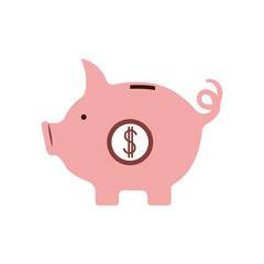 piggy savings isolated icon