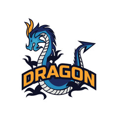 dragon logo for your business, vector illustration
