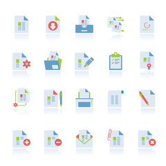 File and document icons - vector icon set