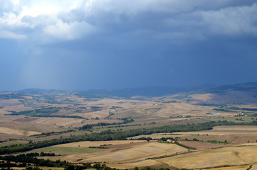 Val d’Orcia in Spätsommer