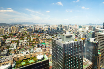Fototapeta na wymiar View Over Seoul