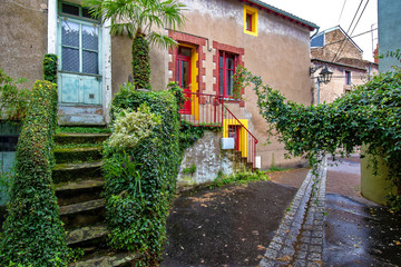 Trentemoult village in France colorful houses