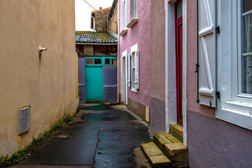 Trentemoult village in France colorful houses