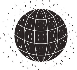 sphere planet isolated icon