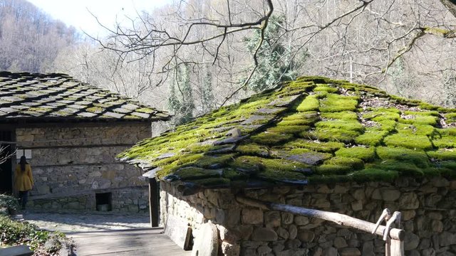 Etar - Ethnographic museum of ancient Balkan architecture - roofs of granite