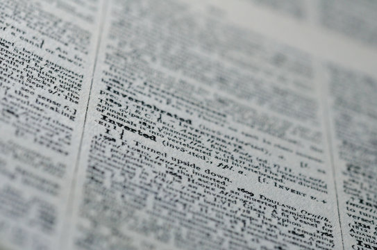 Dictionary page - Inverted