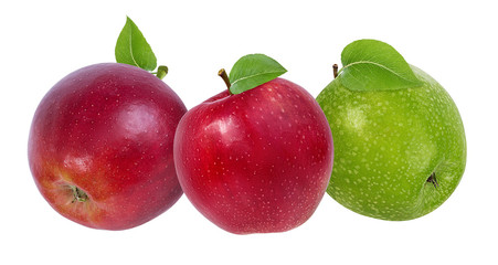 Apple on a white background