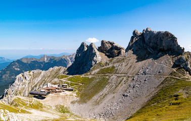 Das Fernrohr an der Karwendelspitze in Mittenwald