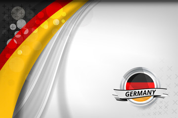 Obraz premium Germany flag concept background for Independence Day and other events, Vector illustration