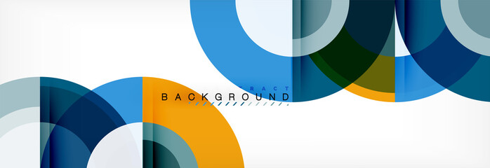 Vector circular abstract background