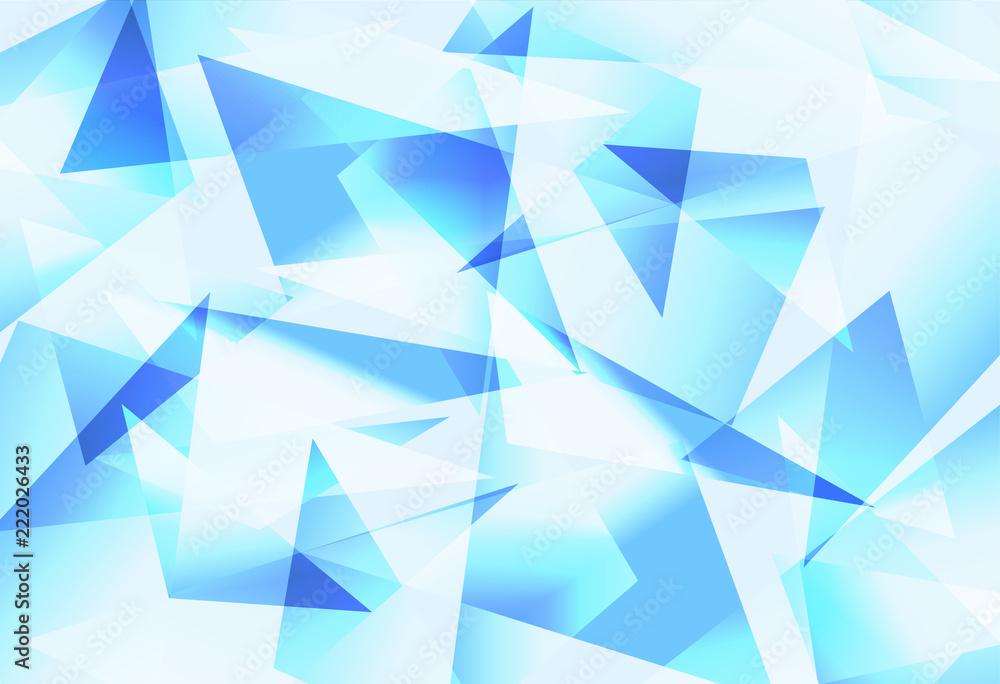 Wall mural Vector of abstract blue geometric background