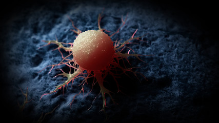 3d rendered medically accurate illustration of a cancer cell
