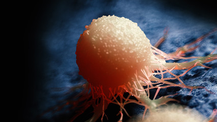 3d rendered medically accurate illustration of a cancer cell