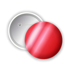 Blank badge. vector realistic illustration