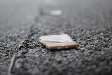 the nail on the black roof sticks out in the roofing