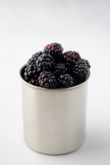 fresh berries on white background