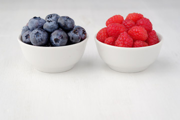 fresh berries on white background