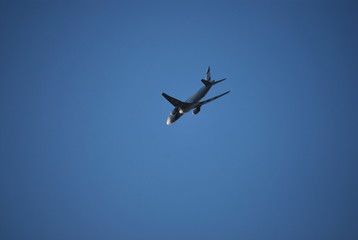 Aircraft in sky