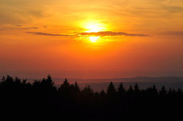 Yellow sky sunset dusk