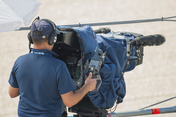 Riprese sportive con telecamera professionale