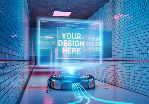 Billboard Projection in Tunnel Mockup