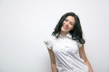 Adorable brunette girl