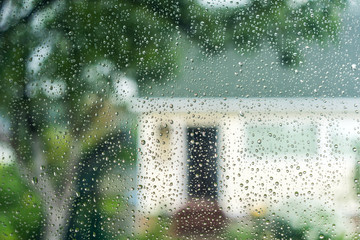 drops on the glass