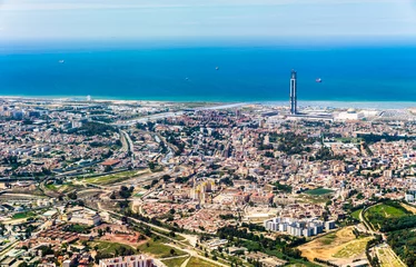 Foto op Plexiglas Luchtfoto van Algiers, de hoofdstad van Algerije © Leonid Andronov