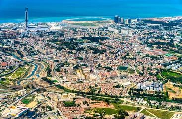 Fototapete Rund Aerial view of Algiers, the capital of Algeria © Leonid Andronov