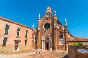 Obraz premium church of Madonna dell'Orto in Venice, Italy