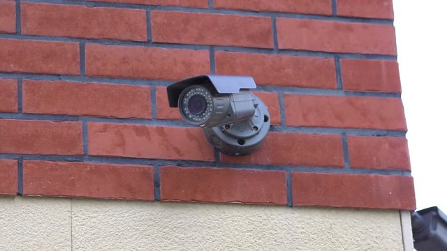Security camera in 4K slow motion 60fps