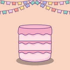 baby shower card with cake