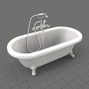 Clawfoot bath tub