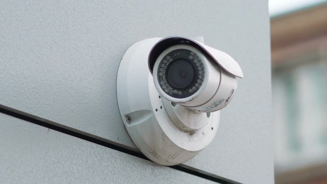Security camera in 4K slow motion 60fps