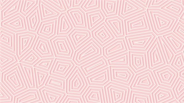 Light pink clean abstract geometric background. Minimal thin lines move endlessly. Pale rose seamless random motion pattern. Looped HD animation polygonal surface cute, soft and sweet. Female business