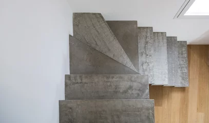 Papier Peint photo Escaliers Escalier en béton moderne minimaliste et élégant