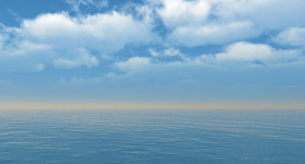 Obraz premium Beautiful sea and clouds sky