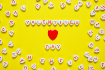 Valentines Day background with small hearts