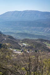 Aerial view of the vast Niksic Valley