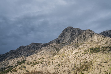 Fototapeta na wymiar Mountain landscape in the Bay of Kotor