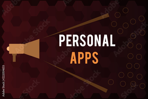 handwriting text personal apps concept meaning organizer calendar organizer online