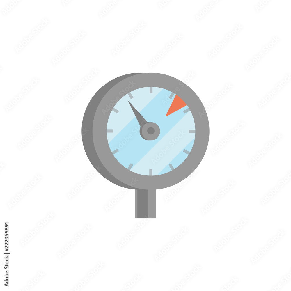 Poster colored manometer production icon. element of production for mobile concept and web apps illustratio